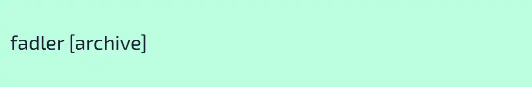 fadler [archive]
